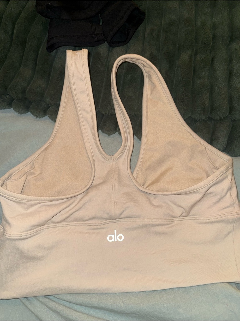 ALO Yoga Beige Nude Racerback Sports Bra